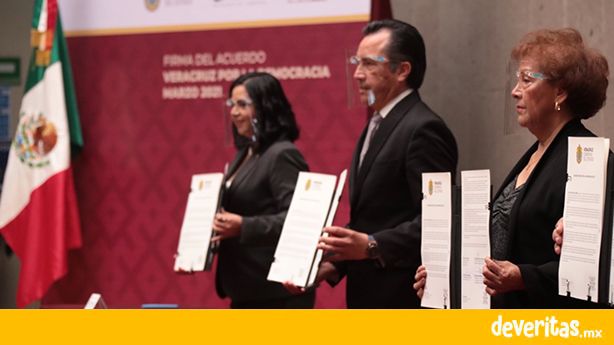 Adhesión al Acuerdo Veracruz por la Democracia 2021 es muestra de la responsabilidad ante la ciudadanía