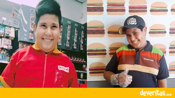 “El niño del Oxxo” consigue otro trabajo en tienda de comida rápida