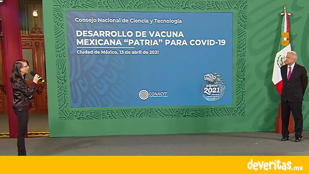 «Patria» la vacuna desarrollada en México estará lista para finales de 2021