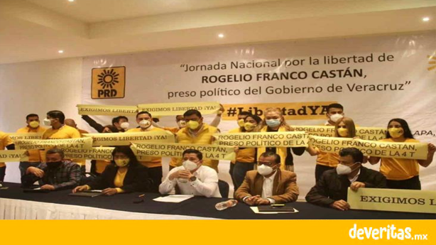 Perredistas comenzarán la Jornada Nacional por la libertad de Rogelio Franco este miércoles
