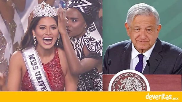 Felicita AMLO a Andrea Meza ganadora de Miss Universo 2021