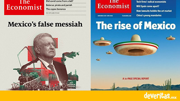 The Economist: en 2012 con Peña Nieto era “El Ascenso de México” ahora AMLO es “El Falso Mesías Mexicano”