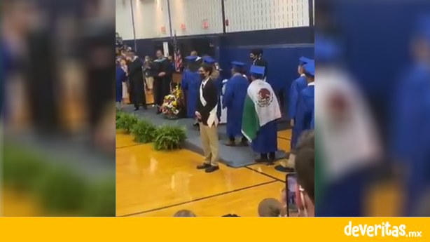 Por llevar bandera de México en escuela de Estados Unidos no le dan su diploma