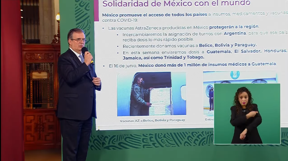 En solidaridad, México donará vacunas de AstraZeneca a 5 países de Latinoamérica