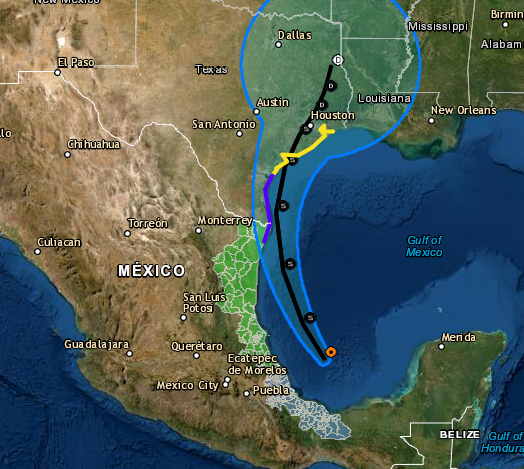 Formación de “Nicholas” frente a Veracruz ocasionará lluvias torrenciales