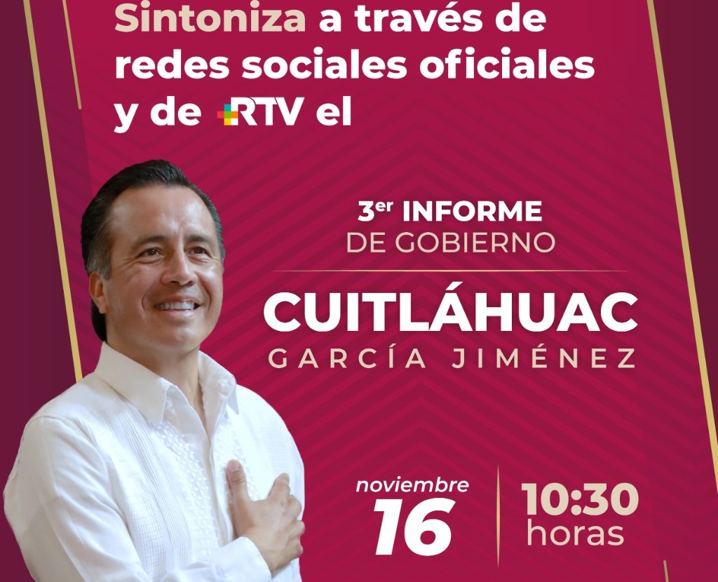 ¿Quieres saber que dirá Cuitláhuac García en su III Informe? Aquí puedes verlo