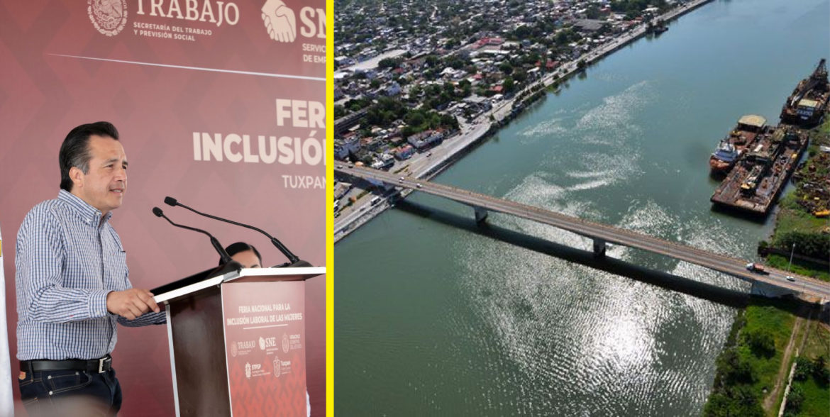¡Por fin! Cuitláhuac García solucionará el cuello de botella en el puente de Tuxpan