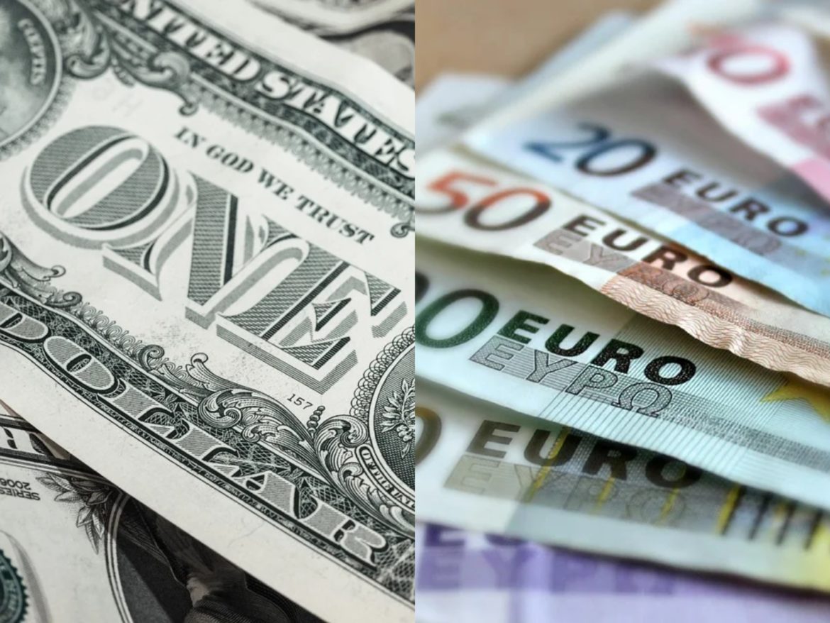 El euro vale lo mismo que el dólar por primera vez ¡en 20 años!