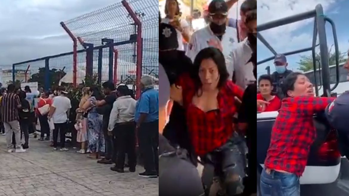 Elecciones Morena Veracruz: casillas abarrotadas, trifulca y una diputada detenida
