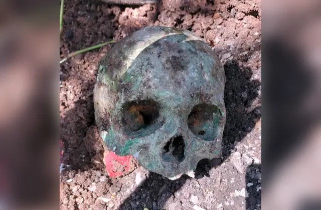 Que miedo, albañiles encuentran cráneo humano en construcción de Rafael Delgado