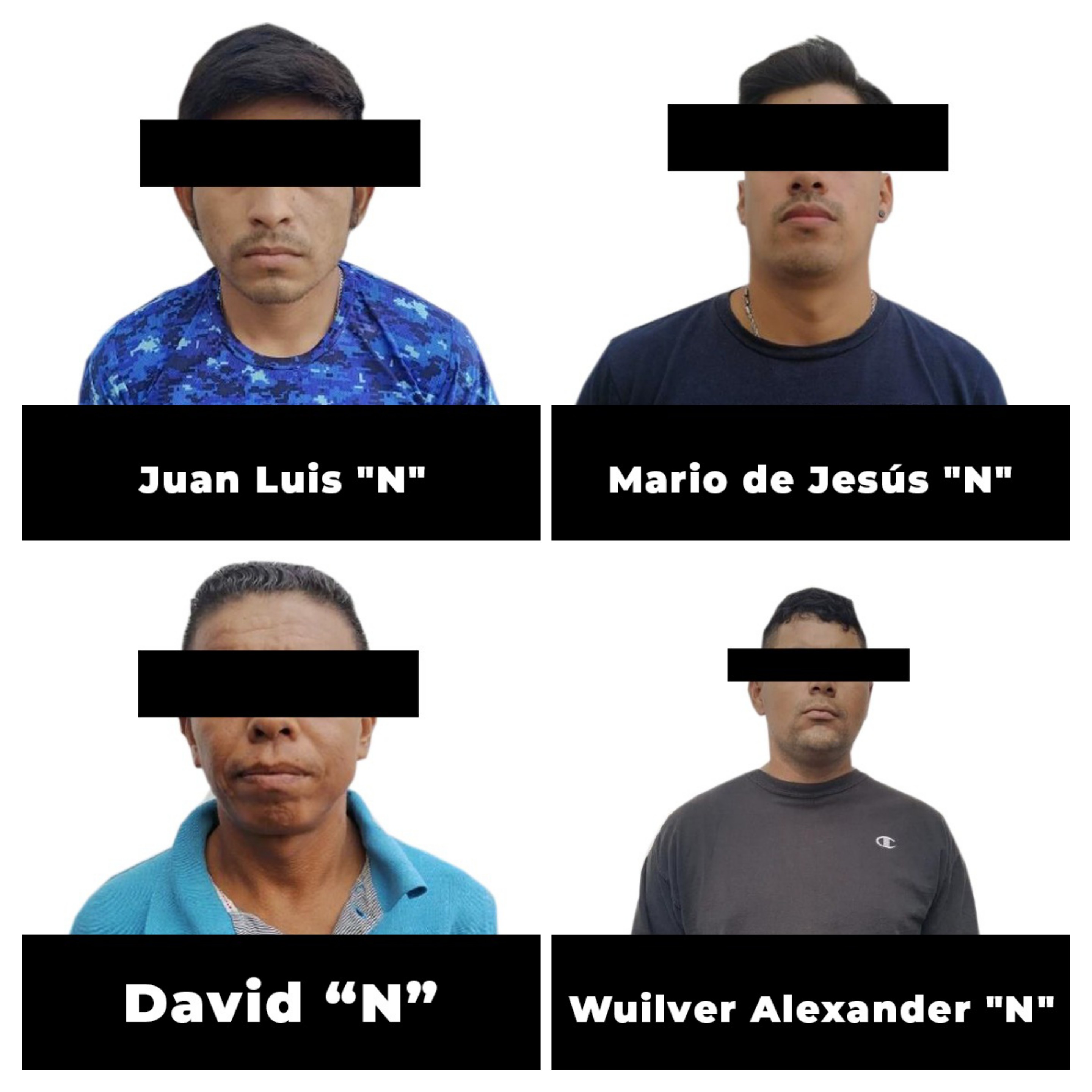 Captura SSP a cuatro sujetos por presuntos delitos contra la salud en Coatzacoalcos