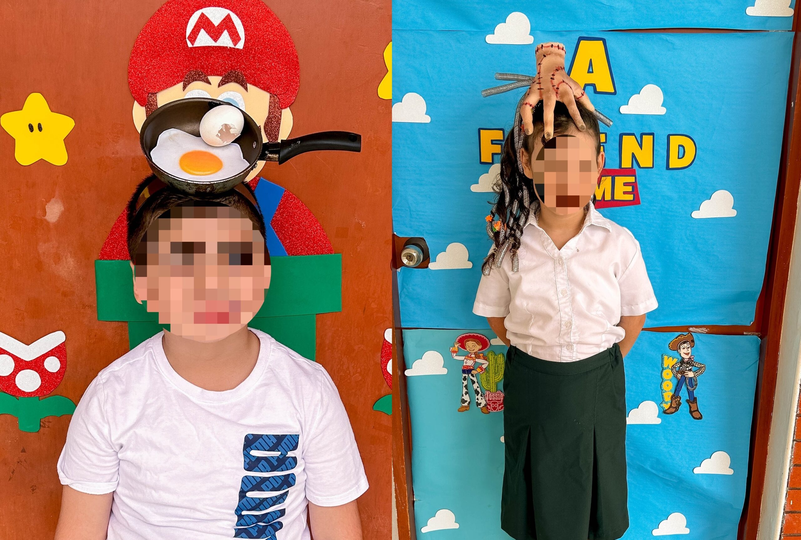 Escuelas de Veracruz celebran el Día del Niño con peinados locos
