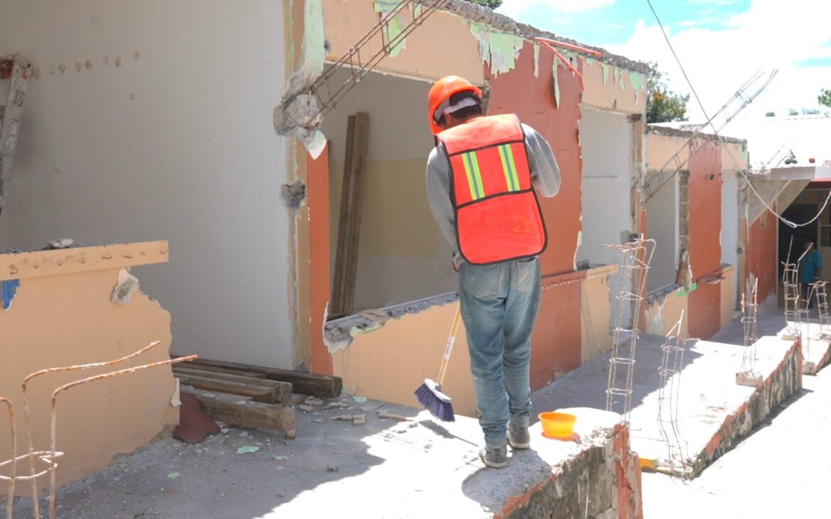 Ayuntamiento de Emiliano Zapata arranca rehabilitación del jardín de niños más antiguo en La Estanzuela
