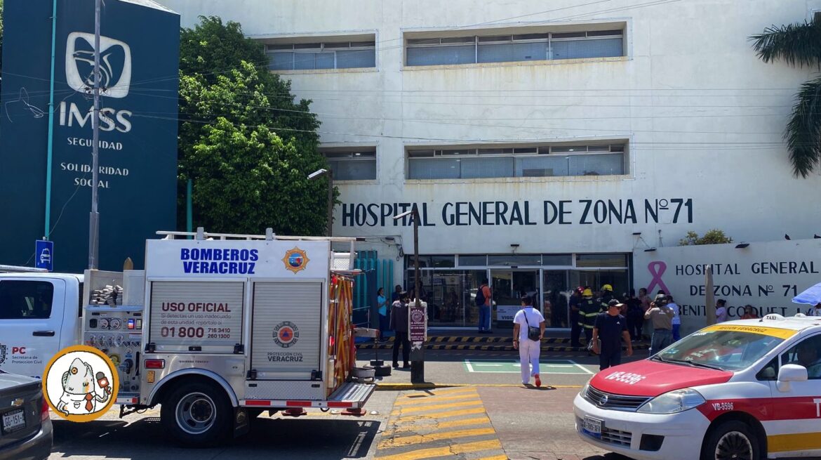 Incidente en elevador del IMSS de Veracruz desencadena movilización de Bomberos Municipales