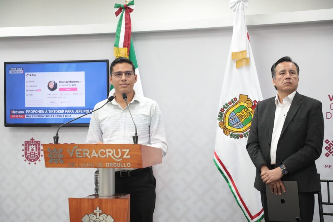 Desmiente Gobierno de Veracruz a Javier Alatorre, no se nombró a Tiktoker como comandante en Poza Rica