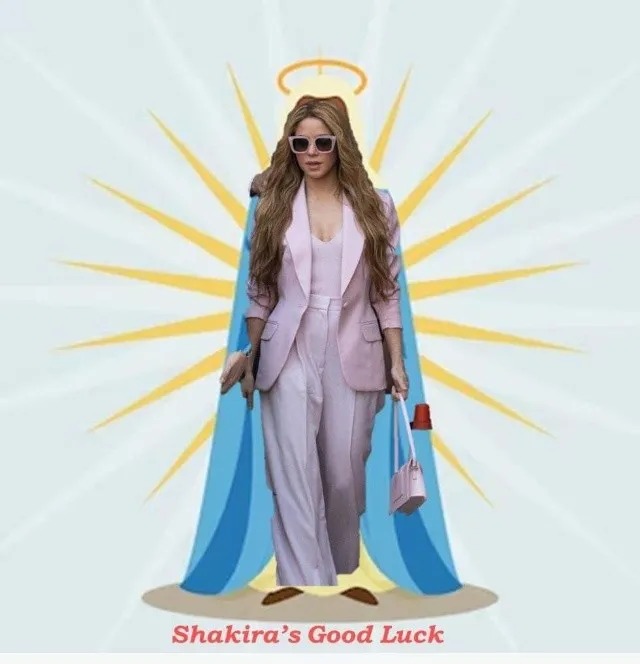 Bautizan a Shakira como santa patrona del dinero para las deudas a pagar