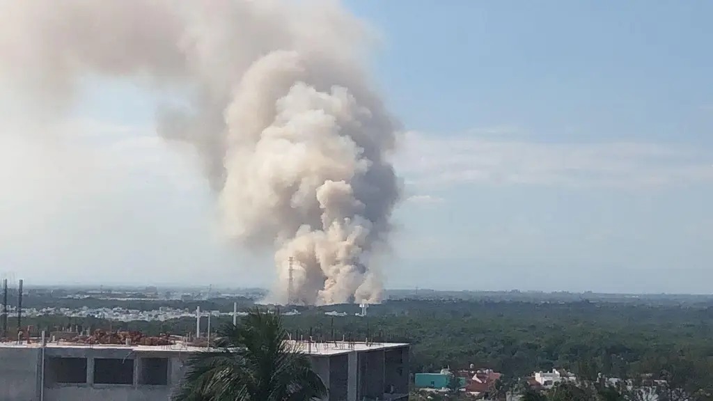Se reportó un incendio cerca de Hospital de Boca del Río